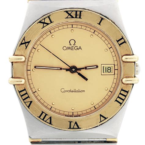 omega constellation 18k gold.